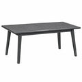 Ausziehbarer Aluminium-Gartentisch Anthrazit, 180–240 × 100 × 75 cm