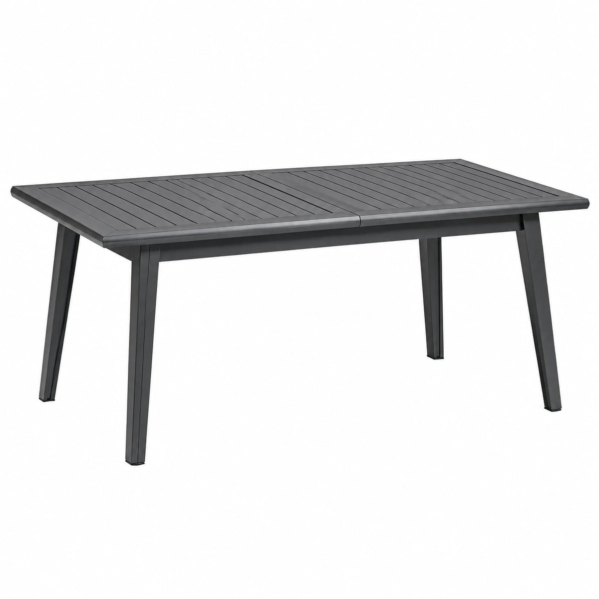 Ausziehbarer Aluminium-Gartentisch Anthrazit, 180–240 × 100 × 75 cm